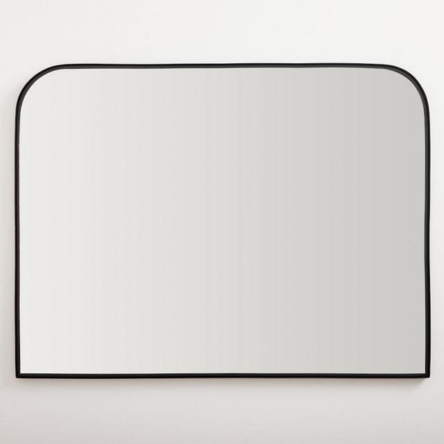 Stowe Mirror Black 42"x32" Mantel