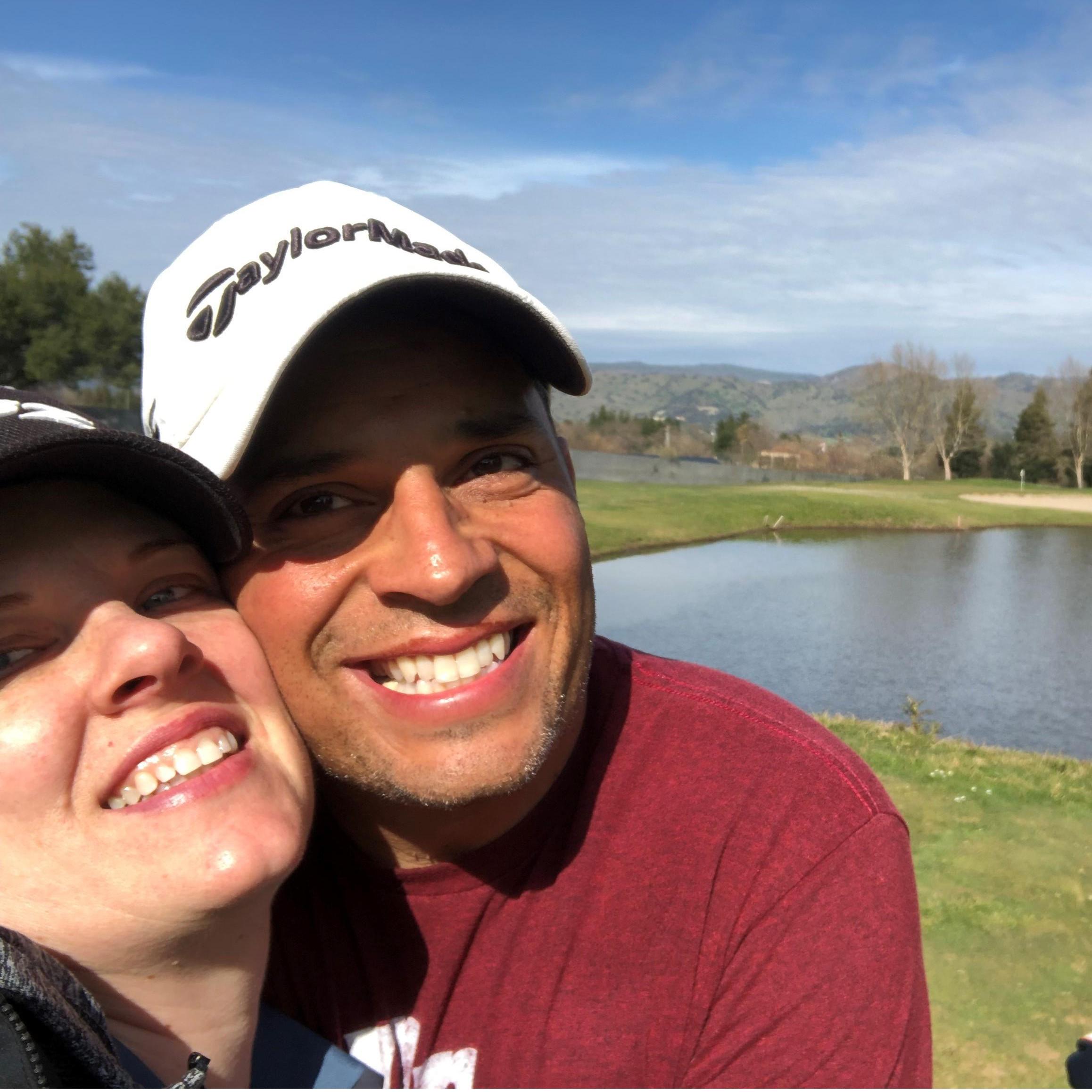Golfing in the bay