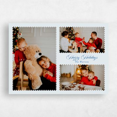 Ice, Blue Holiday Card - Granville Landscape
