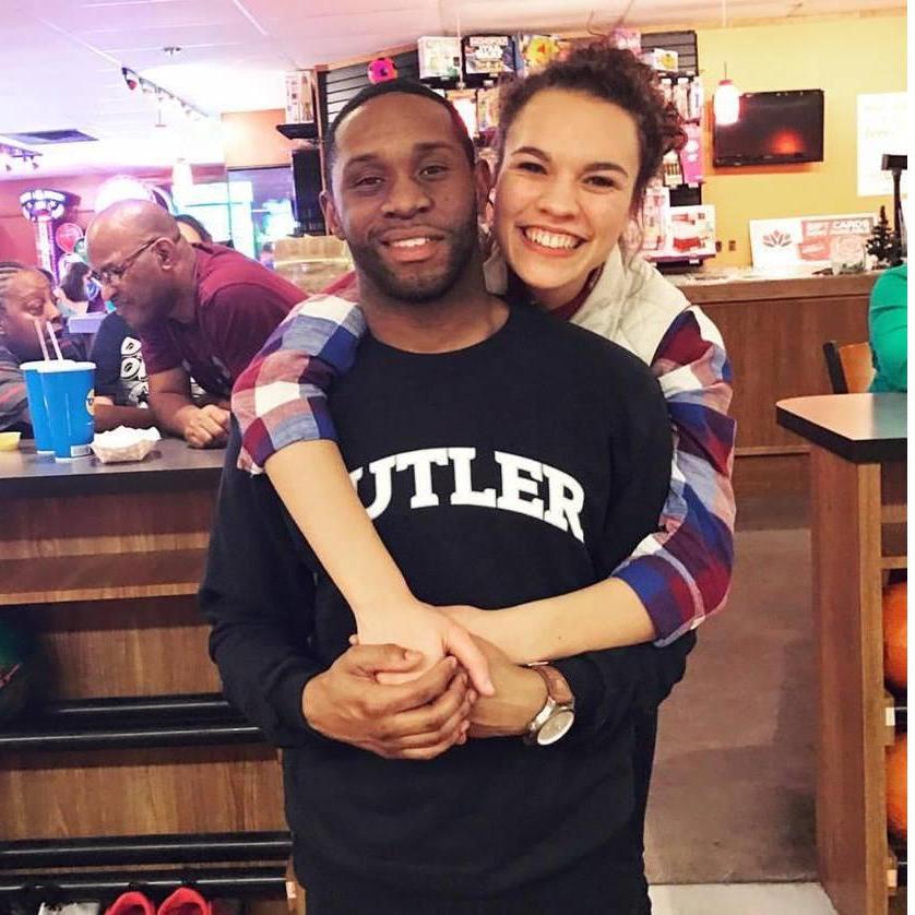 Jeron's first Coatie Christmas... and the first time Jasmine beat him in bowling