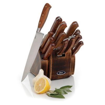 Oster® Cuisine Riverdale 14-Piece Knife Block Set in Brown