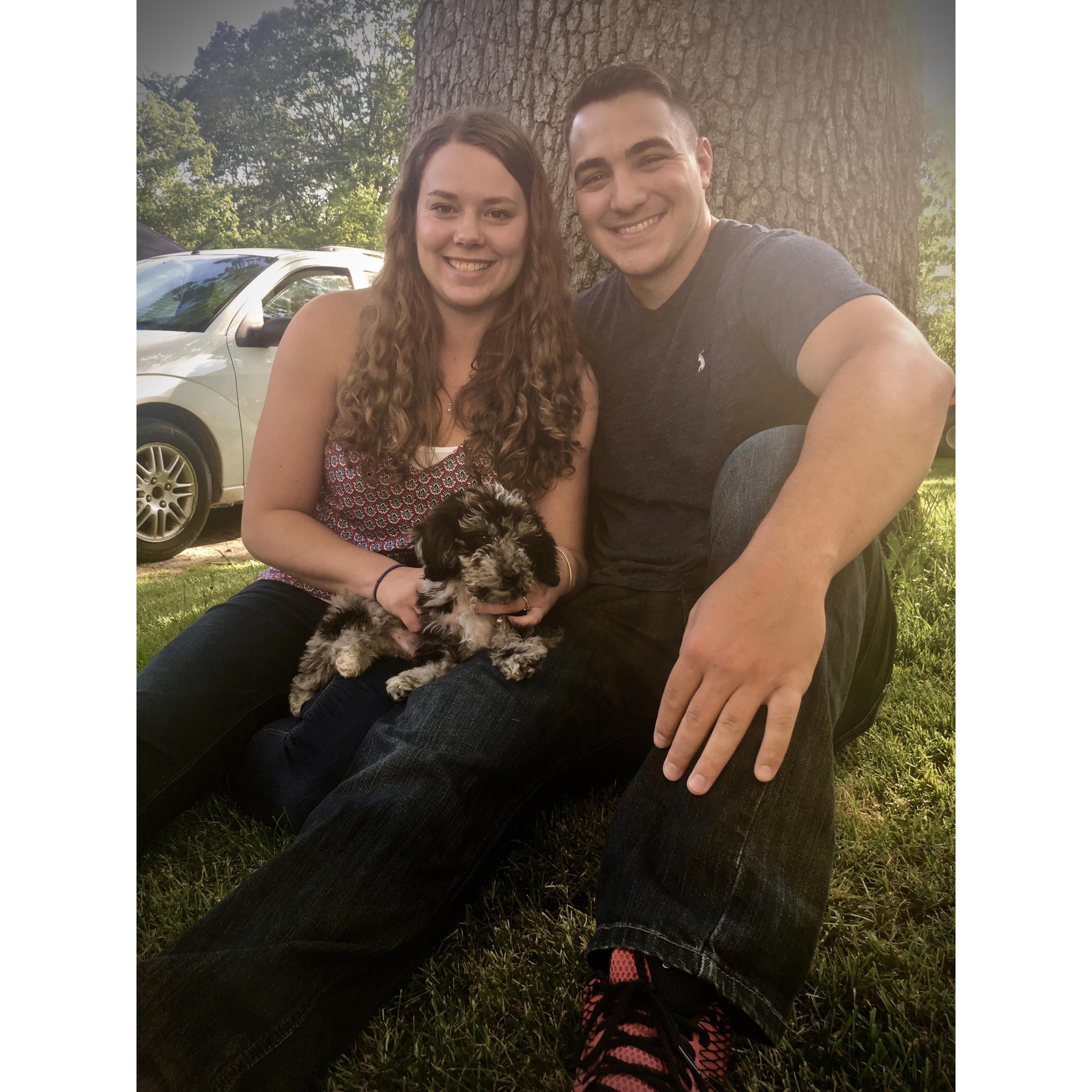 Our first family photo with Ash.