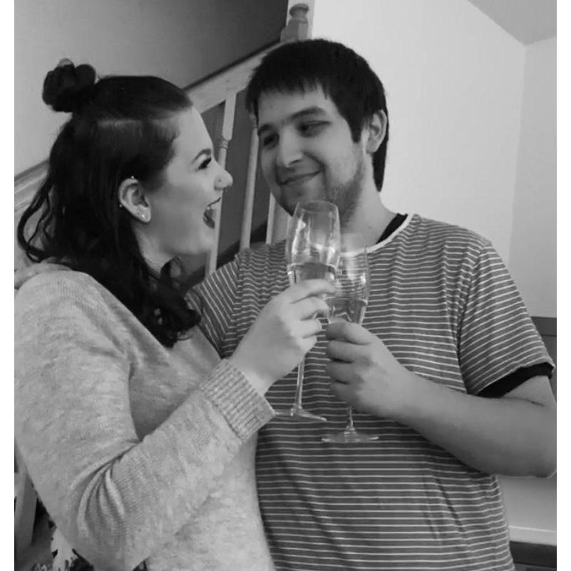 A snapshot from our engagement party!