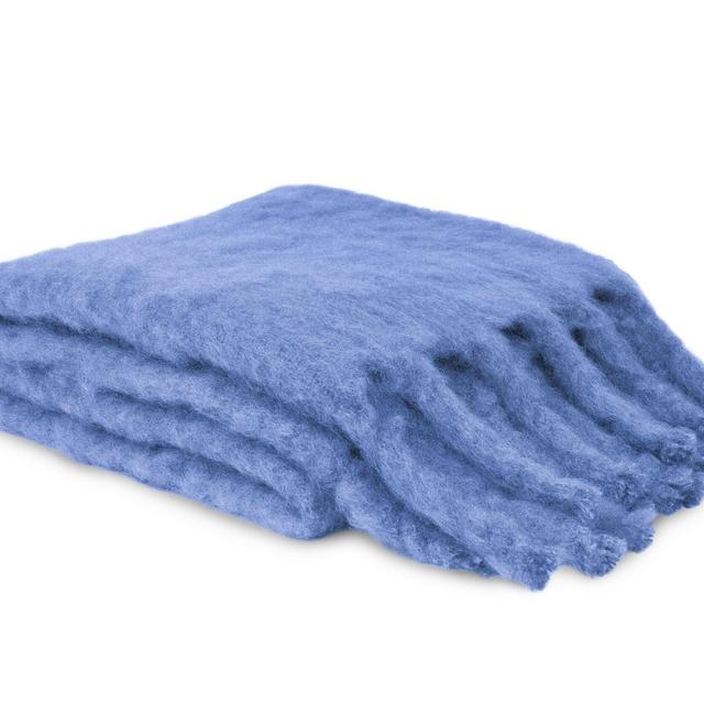 Mohair Blanket in Sky