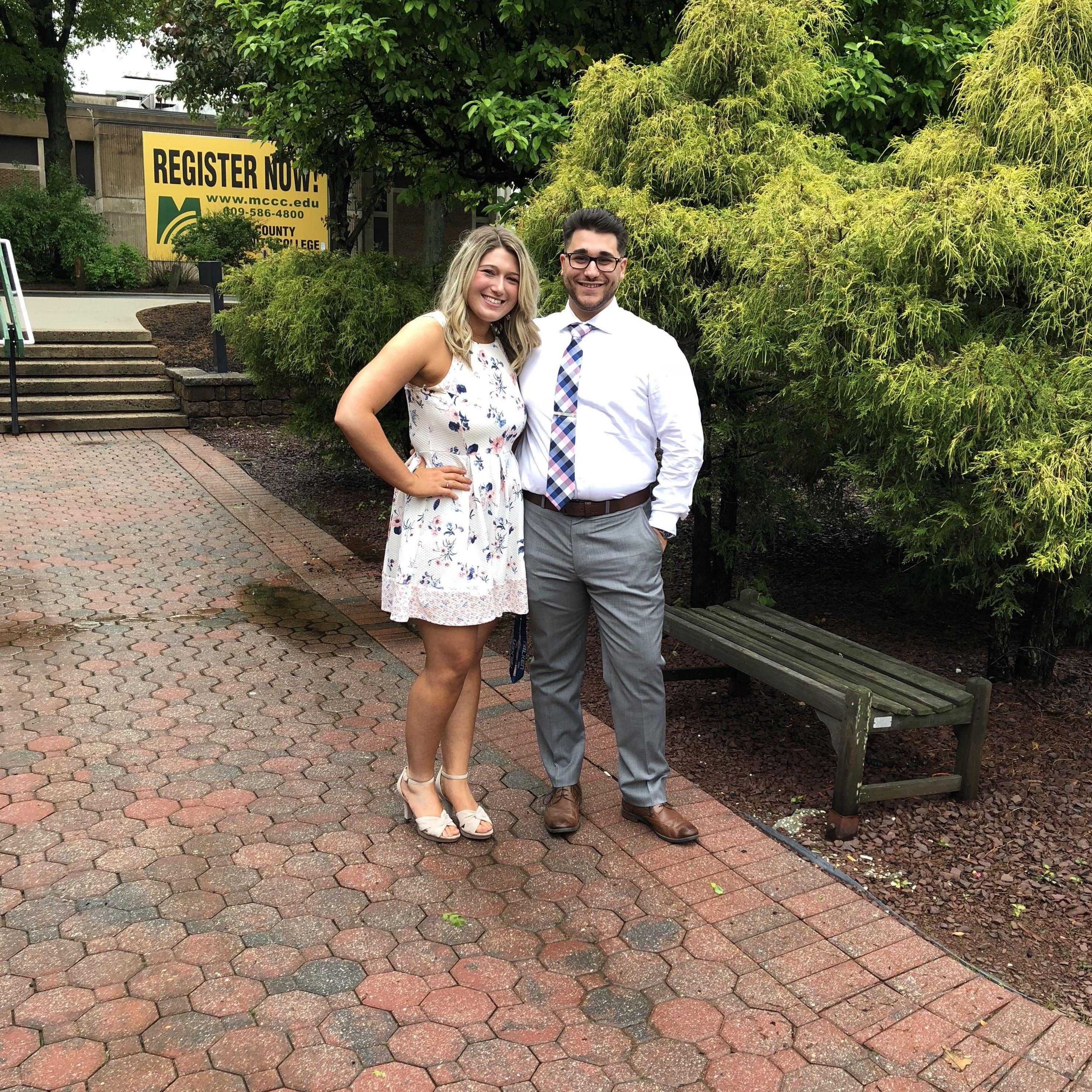 Our first picture together at my college graduation!