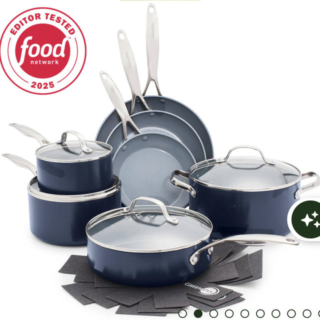 Valencia Pro Ceramic Nonstick 11-Piece Cookware Set | Twilight (navy)