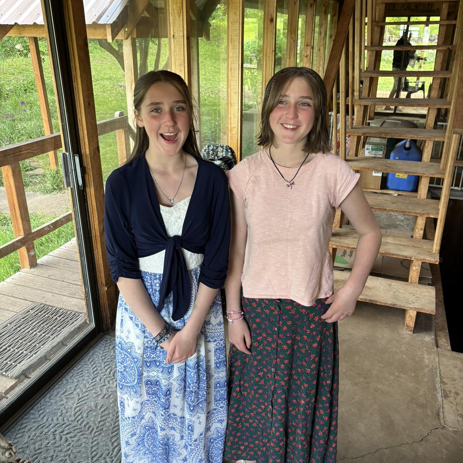 Looking cute before their big dance