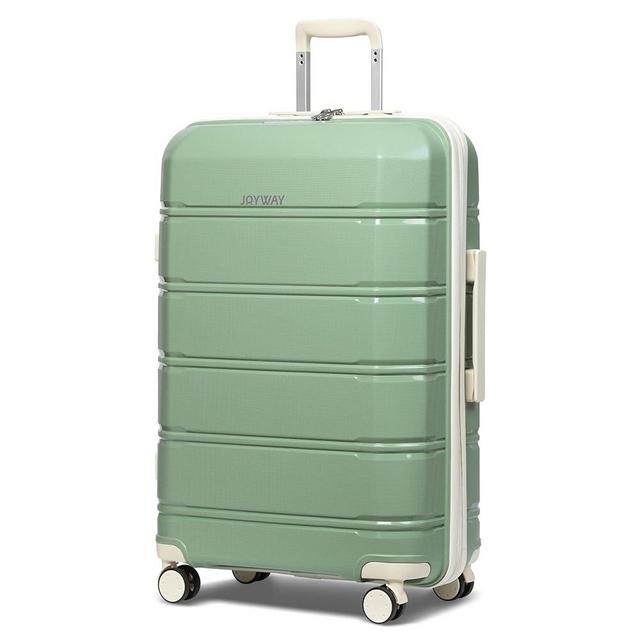 Joyway 28Inch Carry On Luggage Airline Approved with TSA Lock, Hardside Suitcase Bags for Travel with Spinner Wheels, Durable Hard Shell Green