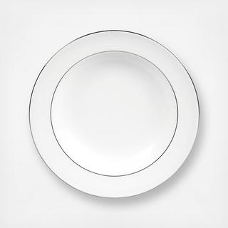 Blanc Sur Blanc Rim Soup Bowl