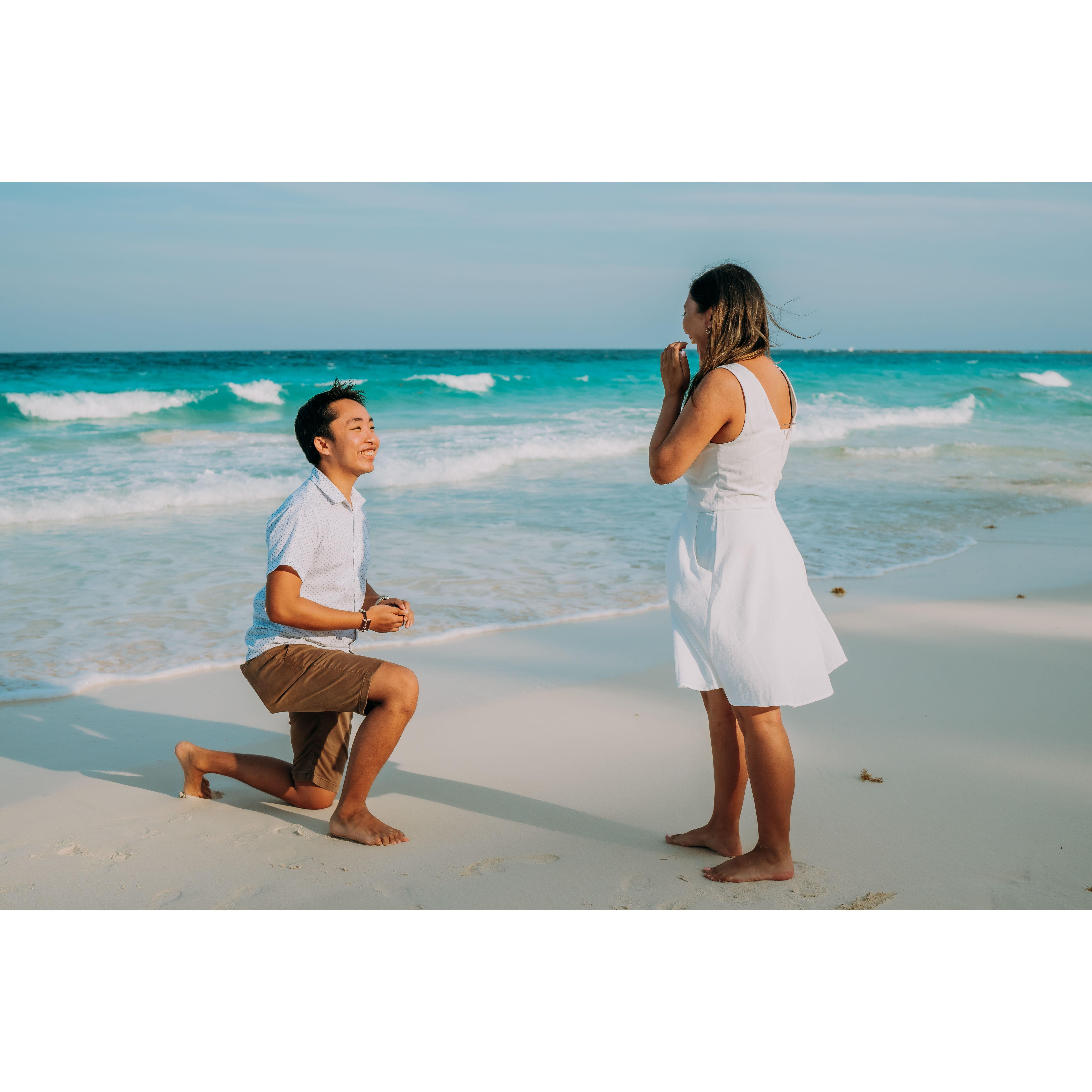 On March 7, 2023, Brandon proposed to Ayesa during their Cancun trip.