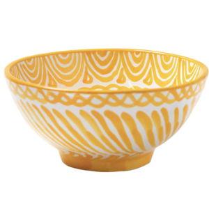 Casa Amarilla Medium Bowl with Hand-painted Designs