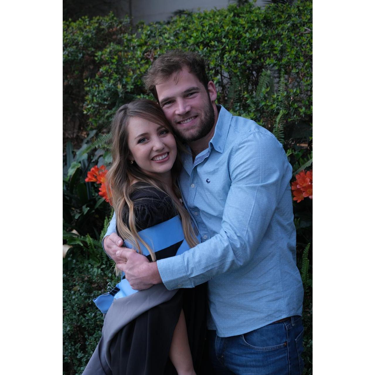 Mandy got her Masters after much complaining and cups of coffee.