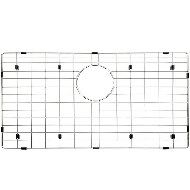 Serene Valley 27-9/16" x 14-9/16" Sink Protector, Rear Drain with Corner Radius 3/16", Sink Grid NLW2815R