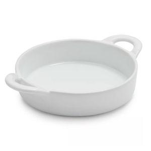 Sur La Table Porcelain Round Crème Brûlée Dish with Handles