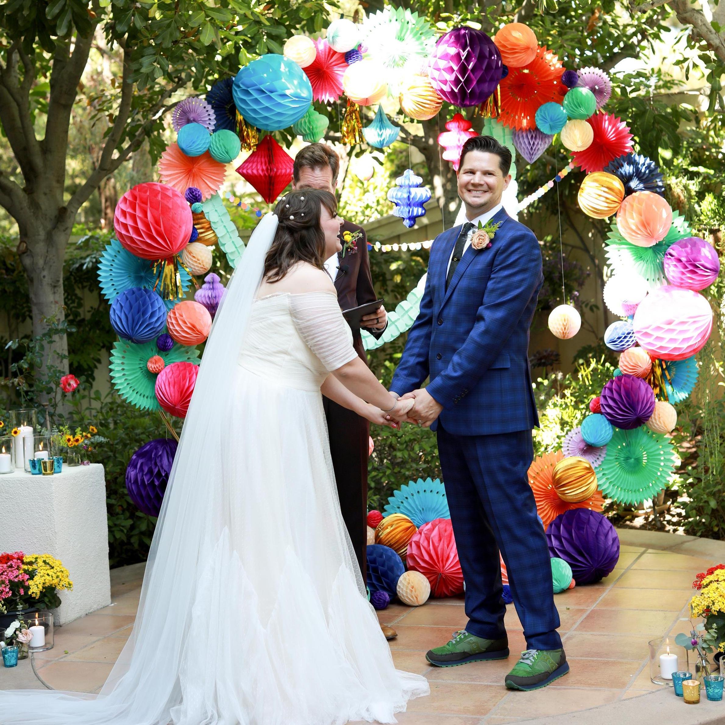 Our ceremony was much like our relationship, full of laughter.