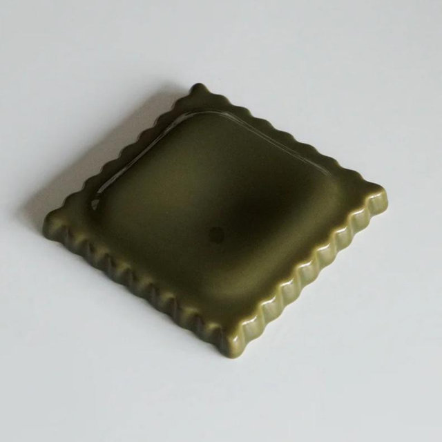 Olive Green Ravioli Spoon Rest