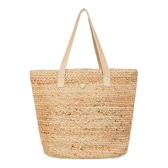 Roxy Women's Beach Tote Bag | Travel | Vacation | Straw | Lightweight | Breathable