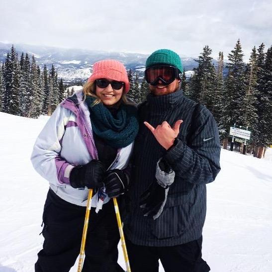 Shelby visited Jake to hit the slopes when he was living in Colorado Springs!