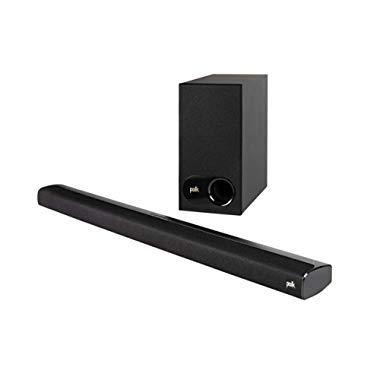 Polk Audio Signa S2 Ultra-Slim Universal TV Sound Bar with Wireless Subwoofer, Bluetooth Enabled Music Streaming, Black