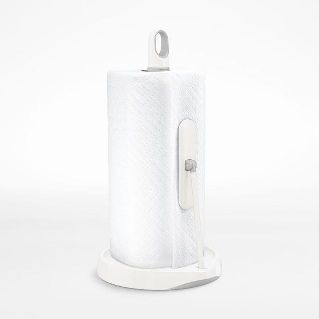 simplehuman ® Brushed White Stainless Steel Tension-Arm Paper Towel Holder
