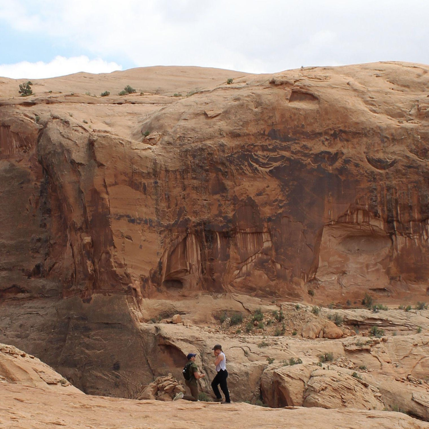 Logan proposing in Moab, Utah:)