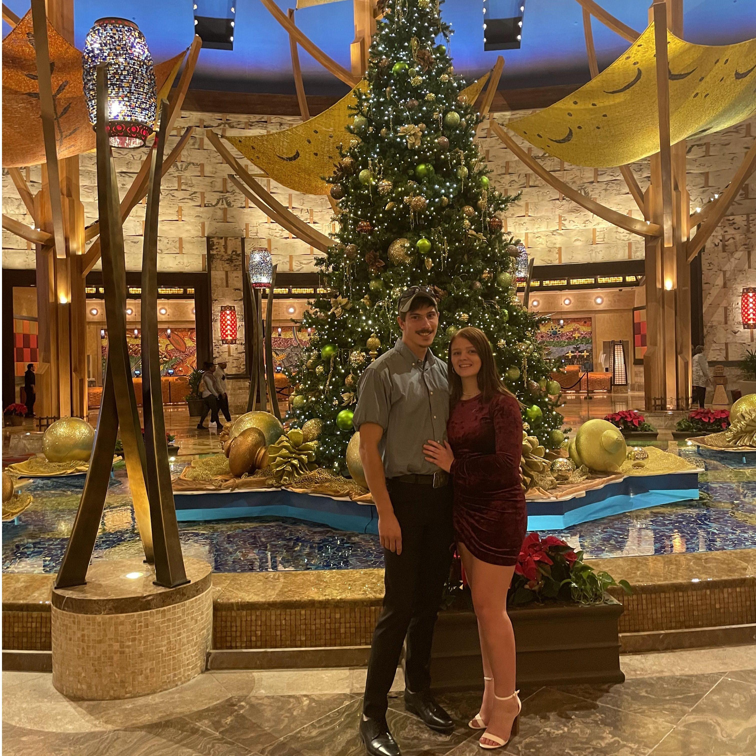Ahearn Christmas party 2021. Little did we know going into that night, that this would turn us into Casino people haha