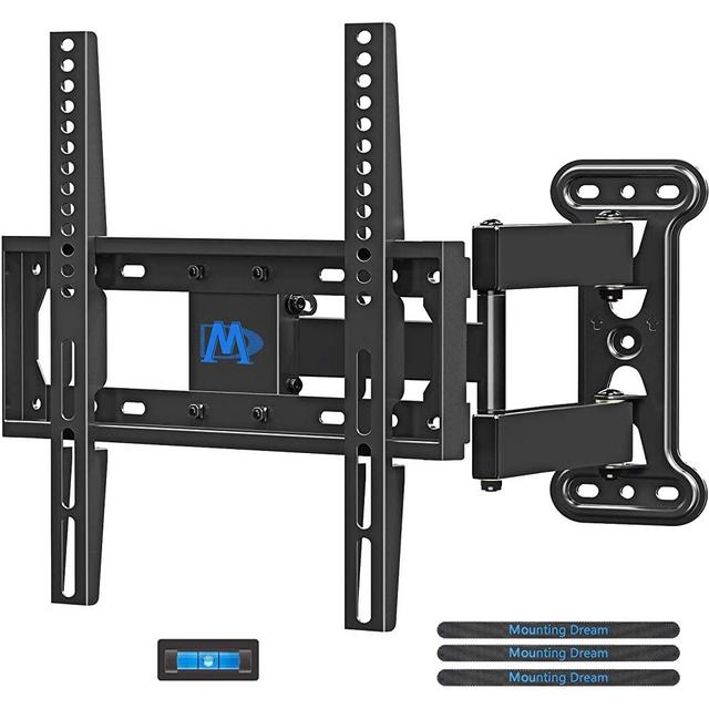 Mounting Dream UL Certificated TV Mount Full Motion for 26-55 Inch LED,LCD,OLED Flat Screen TV, Perfect Center Design, TV Wall Mount Bracket with Articulating Arm up to VESA 400x400mm, 60 lbs, MD2377