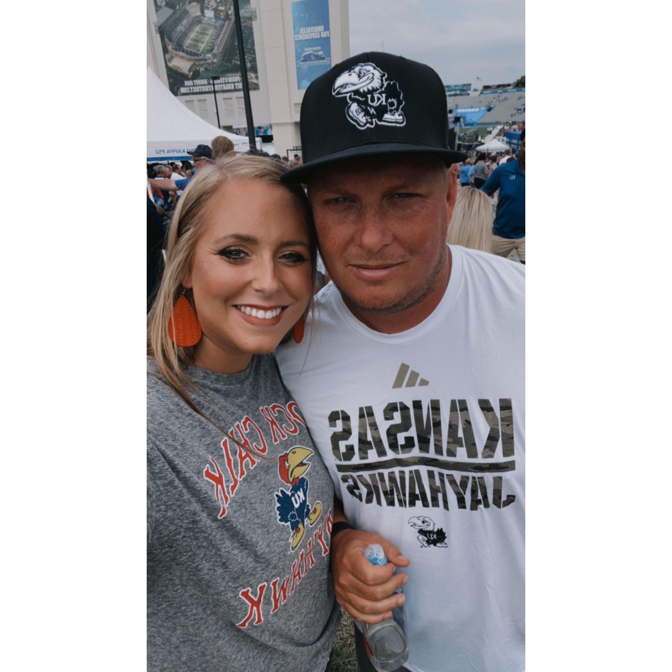 First KU football game together