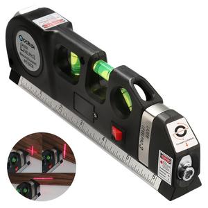 Qooltek Multipurpose Laser Level laser measure Line 8ft+ Measure Tape Ruler Adjusted Standard and Metric Rulers