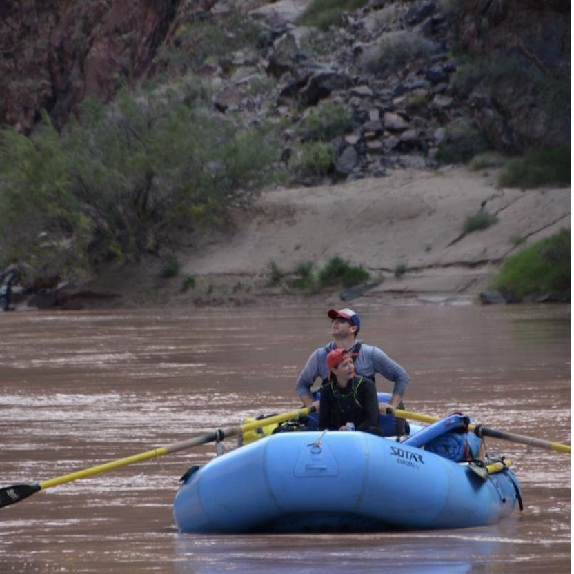 The Grand Canyon, also Katie's first raft trip, which shows a great deal of courage on Jonathan's part.