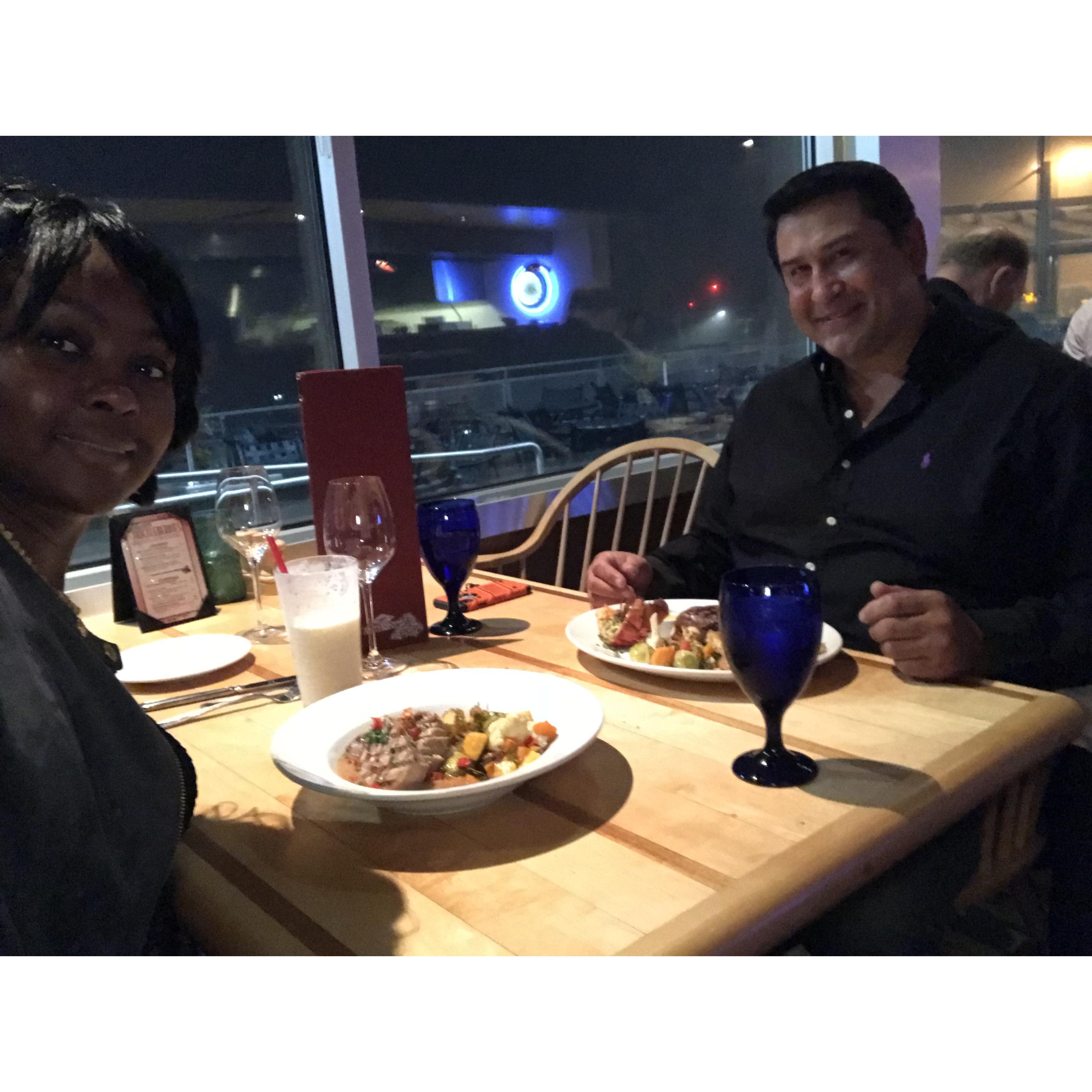 The proposal one of our date nights!