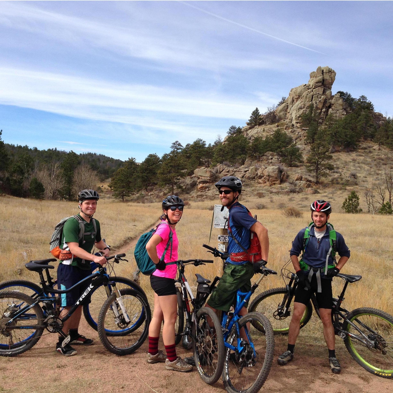Our first camping trip together, and Annette's first time on a mountain bike!