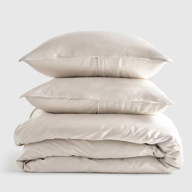 Bamboo Duvet Cover Set - Sand, Full/Queen