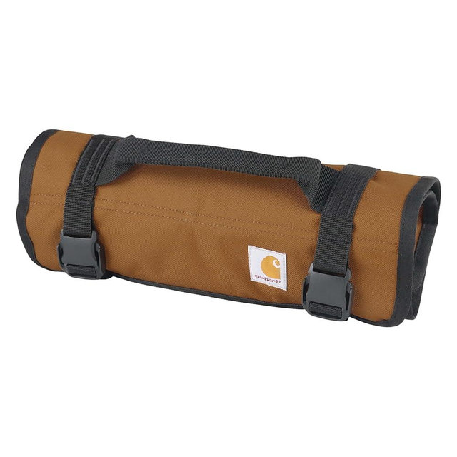 Carhartt Utility Roll Organizer, Durable, Water-Resistant Tool Roll, Carhartt Brown, 16 Pocket