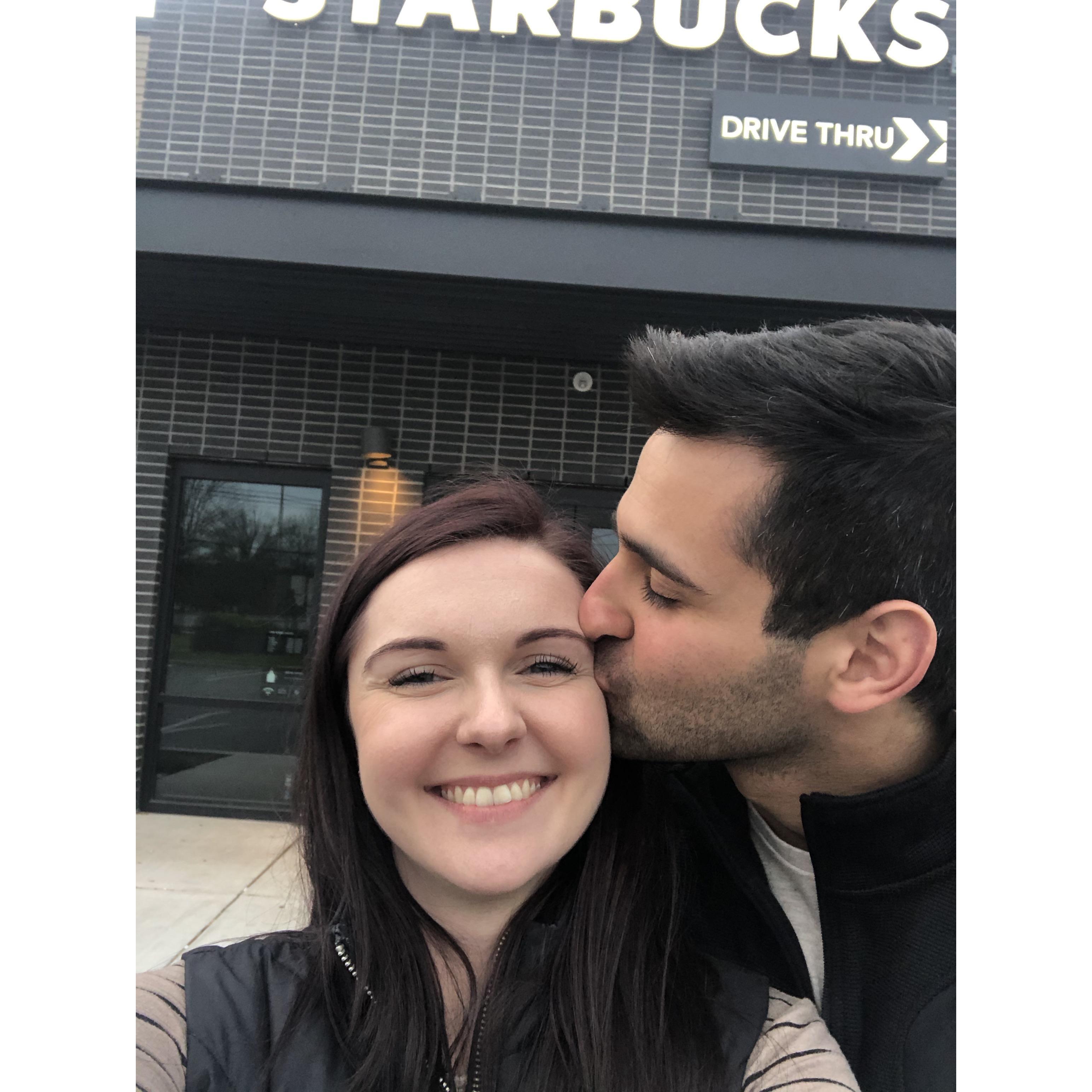 Revisiting our first date spot, March 2020