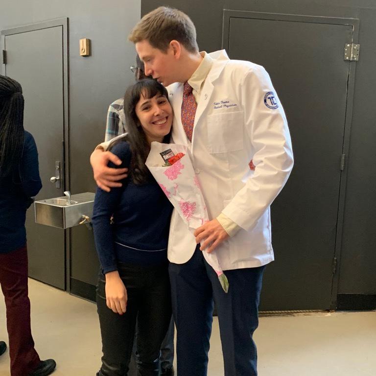 Tobin’s white coat ceremony