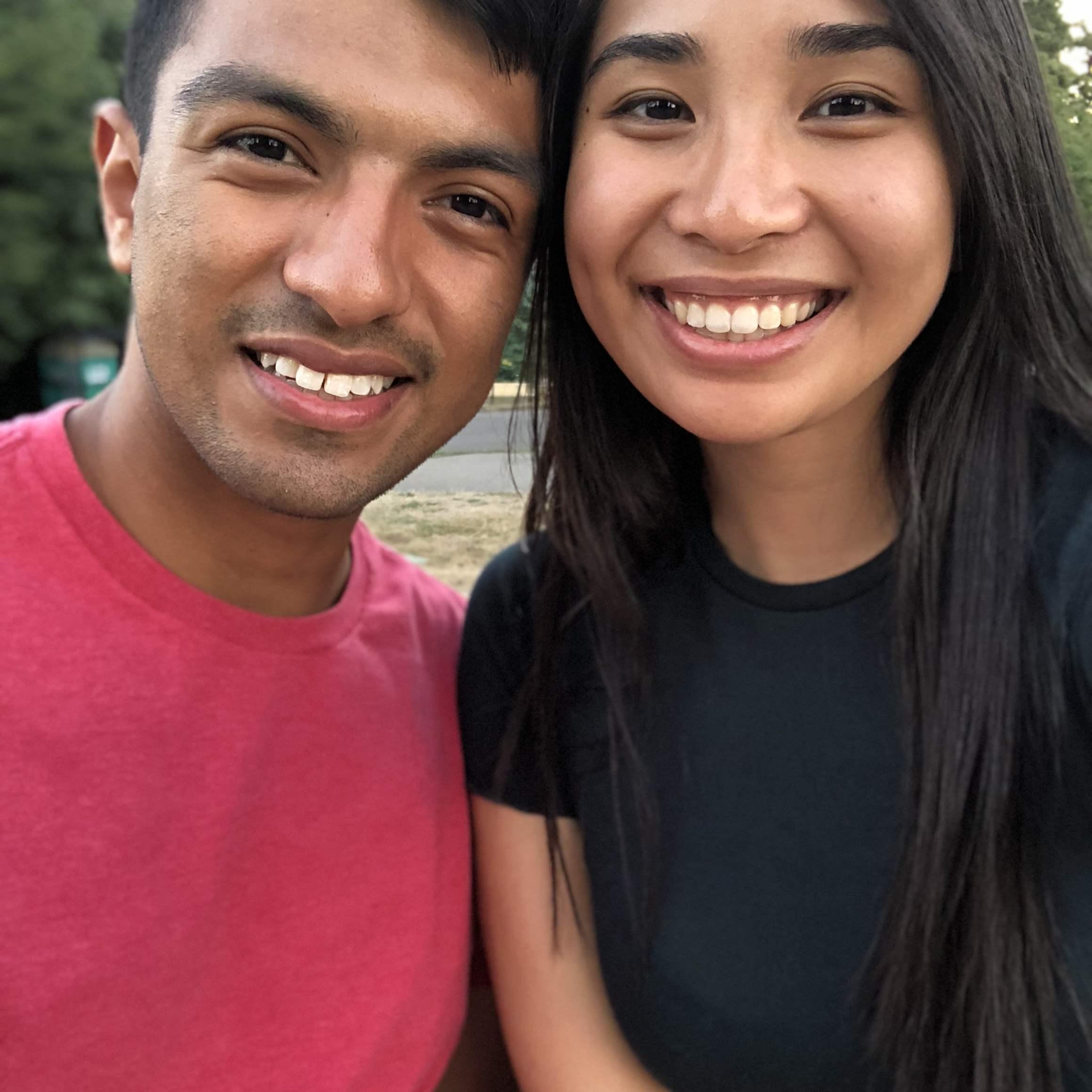 Viewing the sunset while visiting Lio for the first time in Portland (2018)
