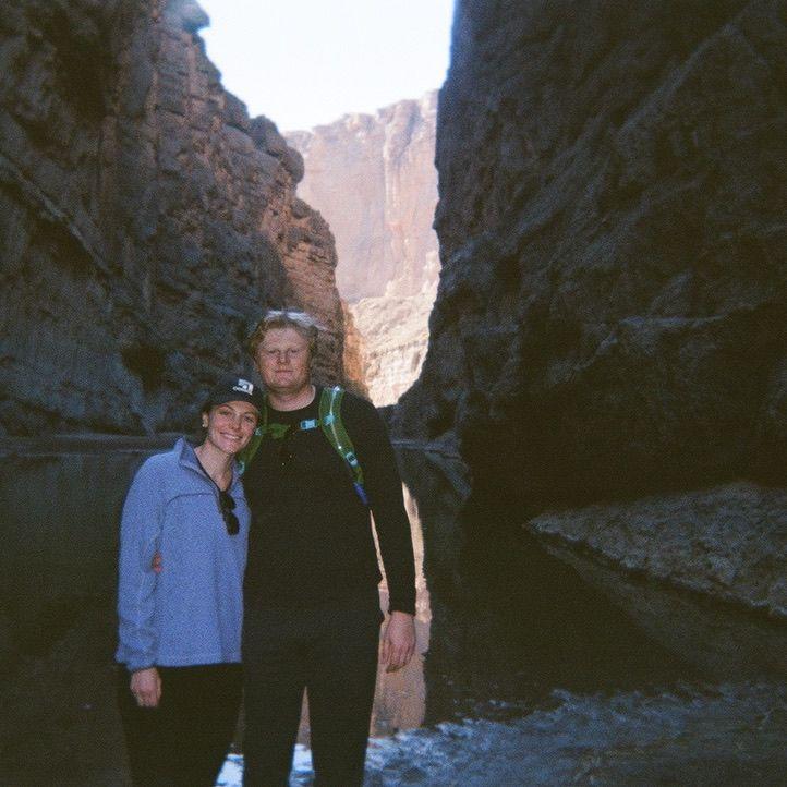 December 2024: Dallas and Anna's first camping trip together at Big Bend National Park. They hiked through the Santa Elena Canyon.
