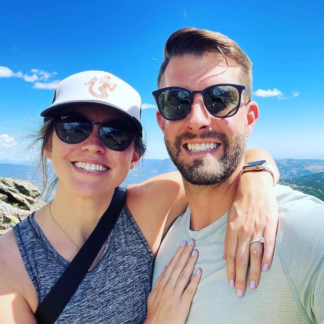 Bailey would definitely have done something different with her hair had she known Austin was proposing on this hike