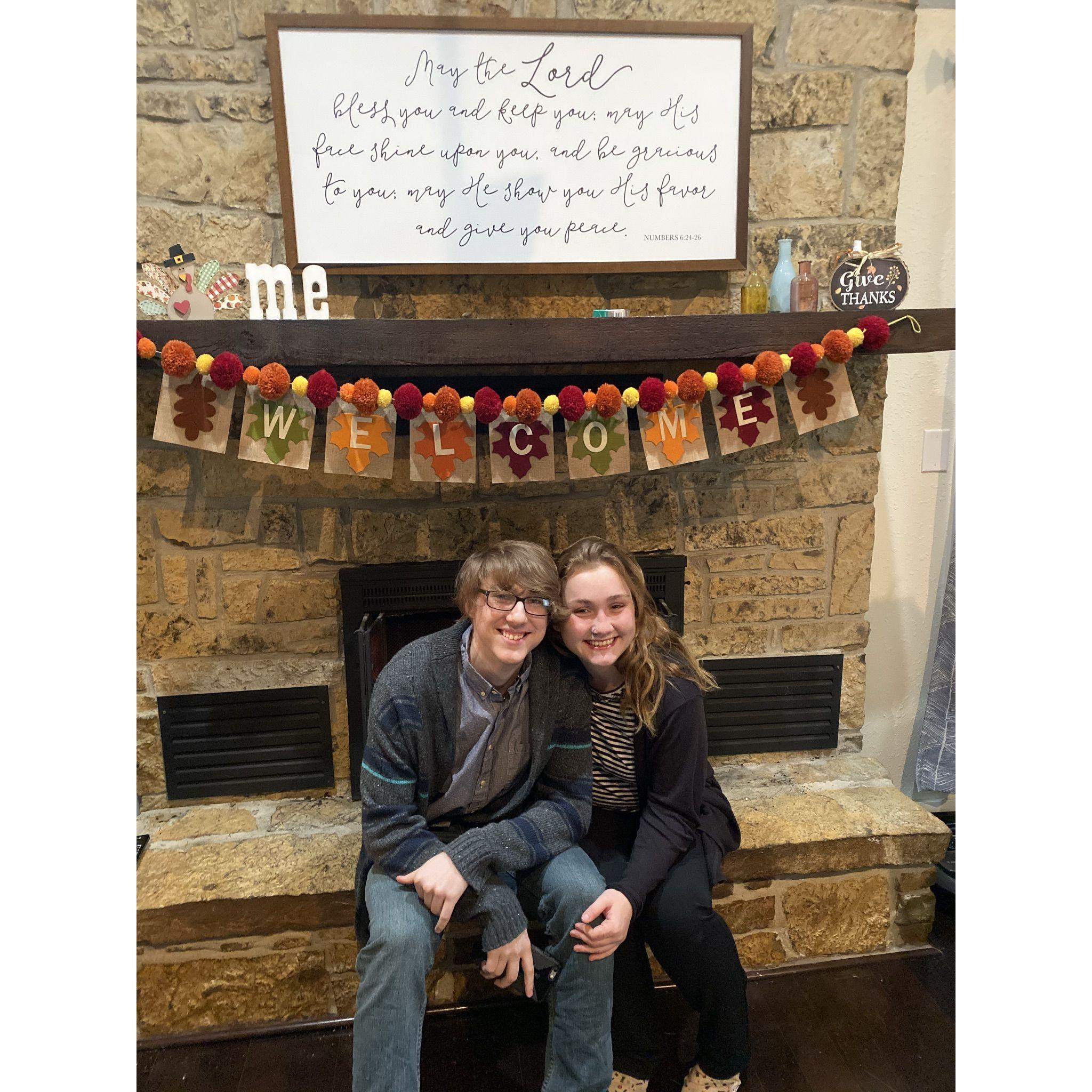 Our first Thanksgiving together back in 2019