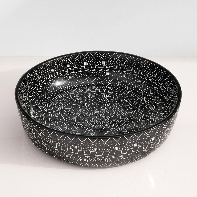 Mbare Centerpiece Bowl, Black, Large