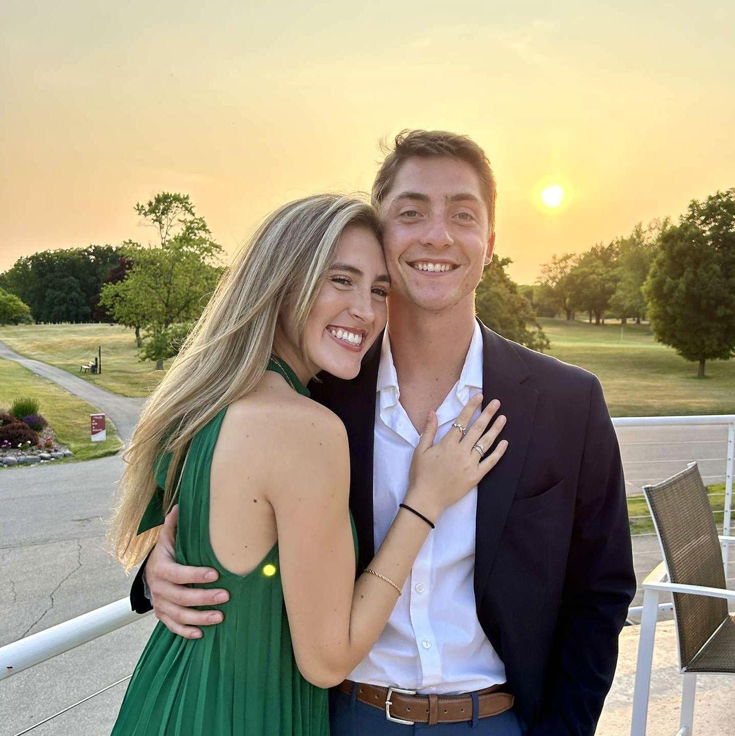 Our first wedding together