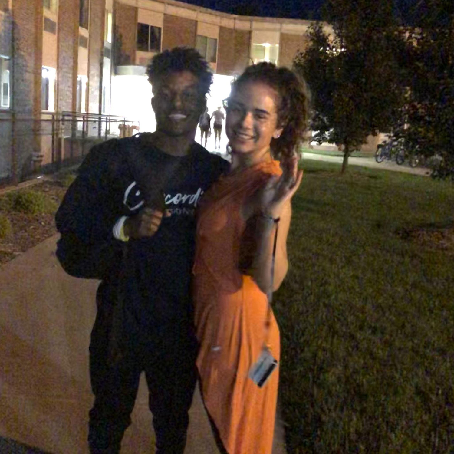 When Alyssa first arrived to Concordia in Nebraska for freshmen year of college, Devin had been there for a few weeks already because of football ~2019