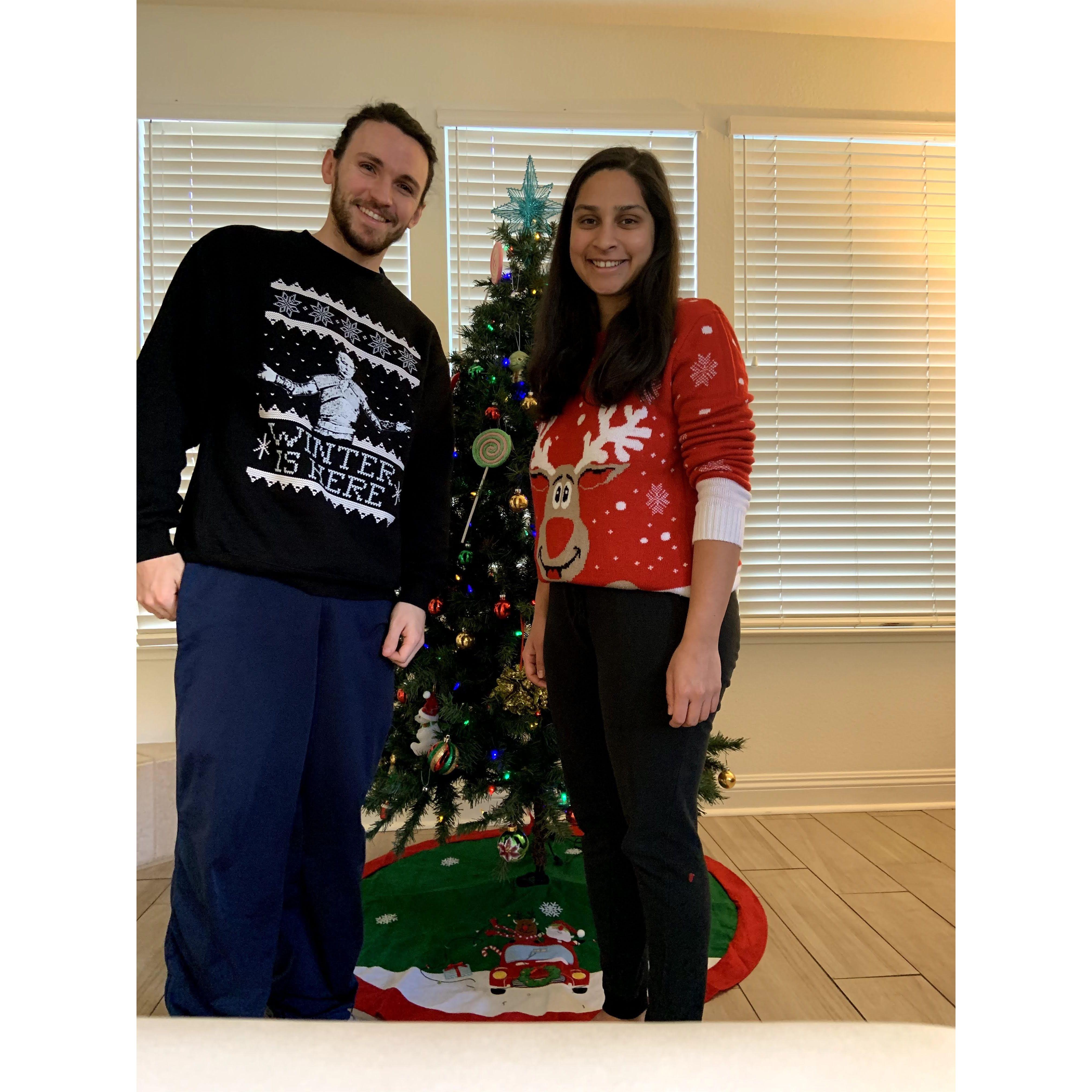 Xmas during our second year in medical school. We were gearing up to take our STEP 1 exam.