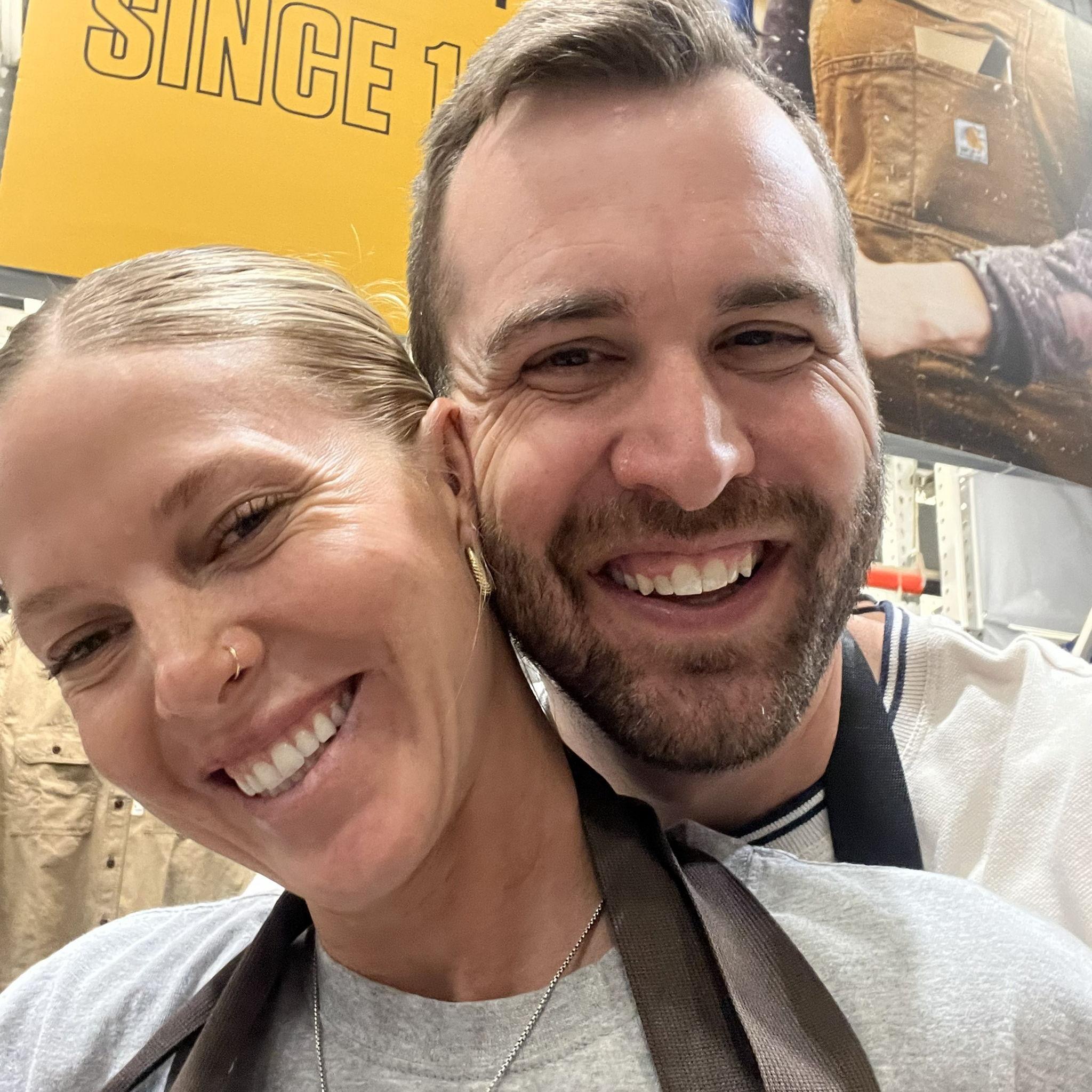 One of our first dates at Lowes.