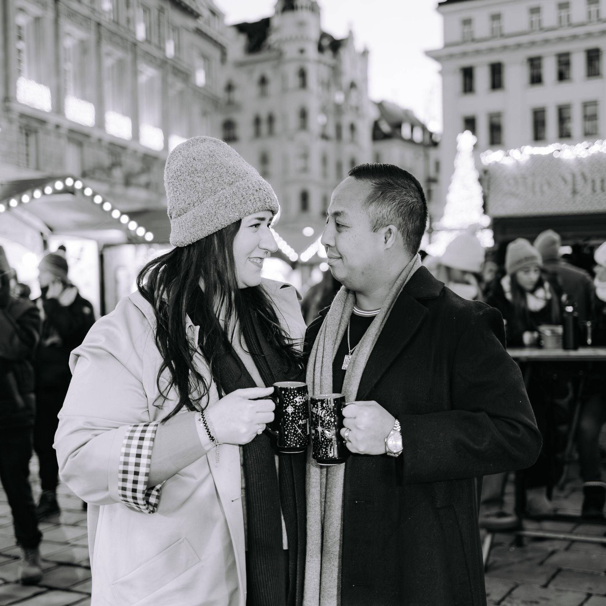 Drinking Gluhwein in Am Hof Christmas Market - November, 2025