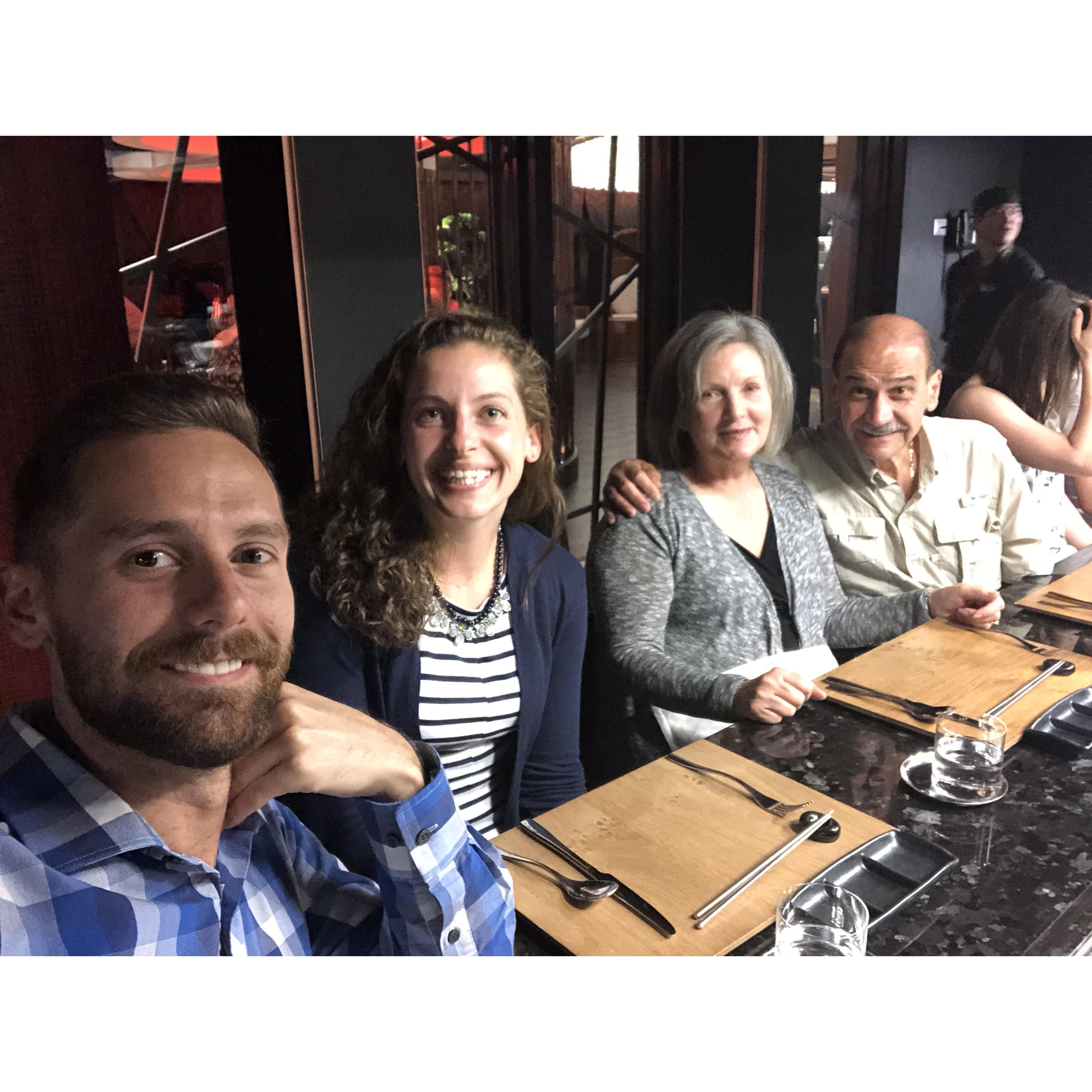 Year 2 - On vacation with Nathan's parents, Chris and Al!