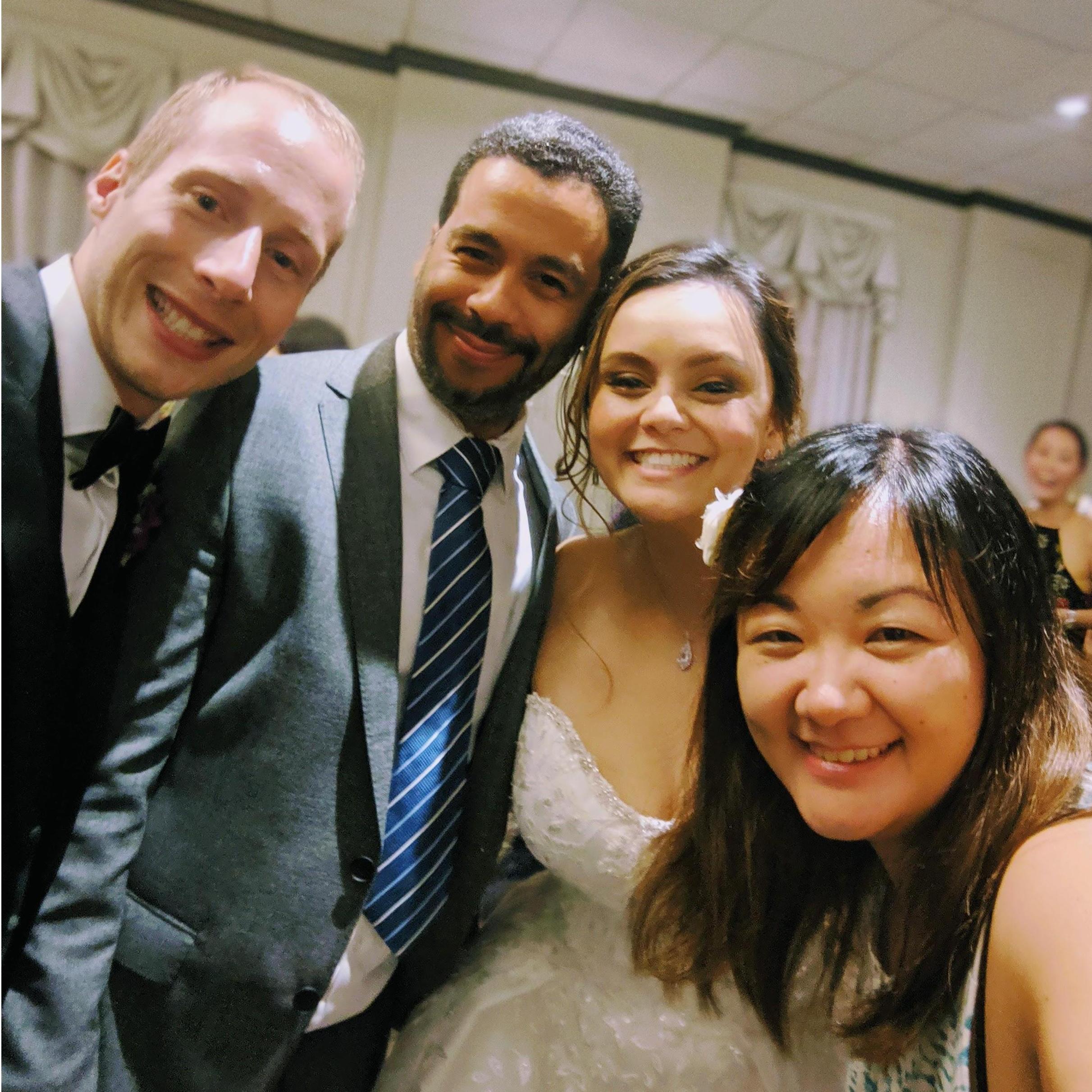 Partying with Rachelle & Brett at their wedding in 2019