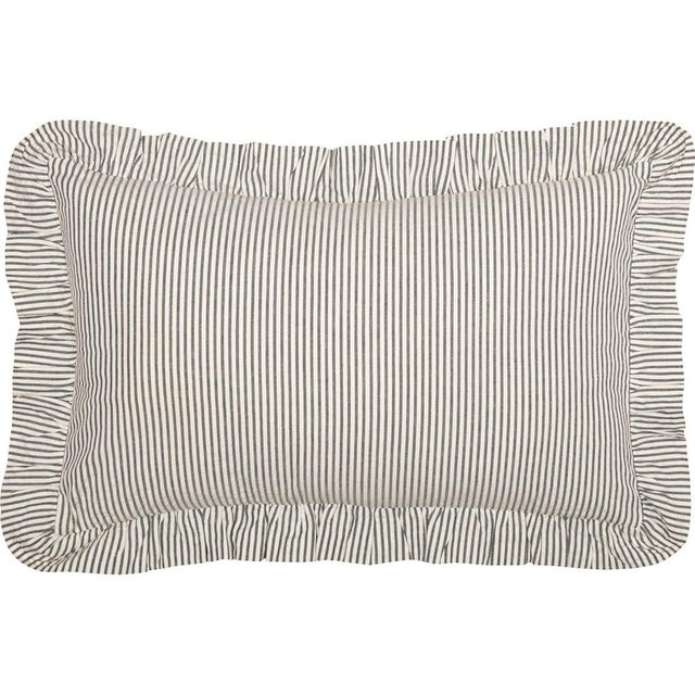 VHC Brands Hatteras Bedding Accessory, Pillow 14x22, Blue