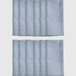 Organic Cotton Napkins (Set of 12) in Light Blue